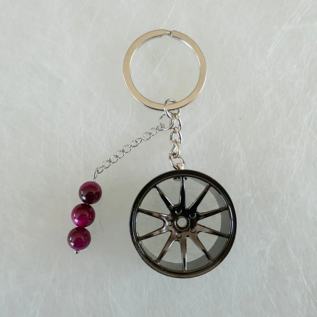 Porte clés jante alliage de zinc 35x16 mm