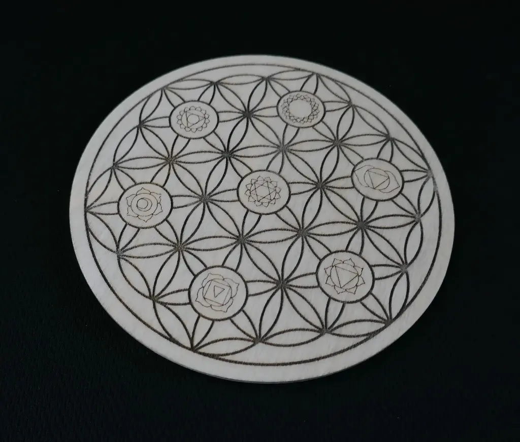 Fleur de vie 7 chakras 140 mm
