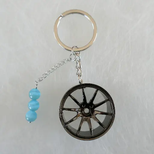 Porte clés jante alliage de zinc 35x16 mm