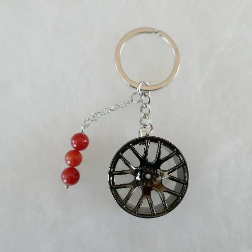 Porte clés jante alliage de zinc 35x16 mm